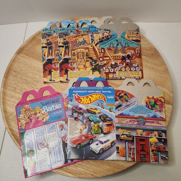 Vintage 1991 McDonald's Happy Meal Lot – Boxes & Bags | Barbie, Hot Wheels + - Picture 2 of 11